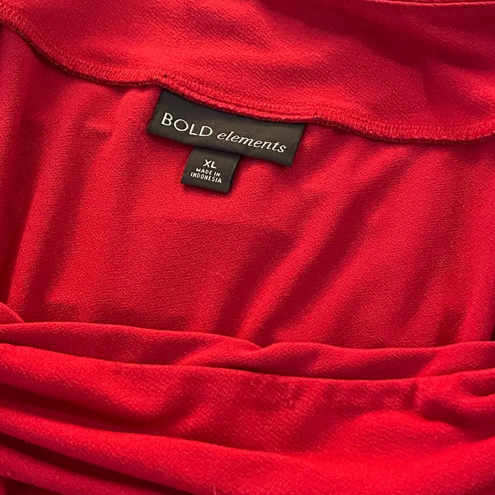 Womens red blouse.